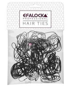 Efalock Élastiques Rasta fins/petits noirs 100 pcs