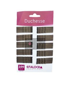 Efalock Épingles à Cheveux Duchesse 50mm Marron (100 pcs)