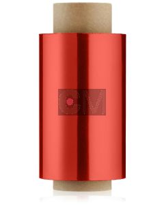 Efalock Papier Aluminium pour Mèches Rouge 150m/15µ/12cm - Lot de 2 Rouleaux