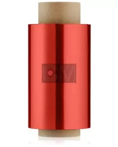 Efalock Papier Aluminium pour Mèches Rouge 150m/15µ/12cm - Lot de 2 Rouleaux