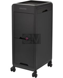 Efalock Trolley eNObile Noir - Chariot Professionnel pour Coiffeurs
