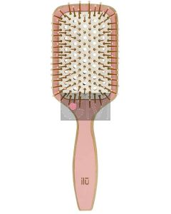 ILU Bamboo Brush Sweet Tangerine - Brosse Démêlante en Bambou Écologique et Végane