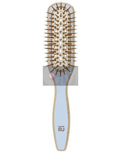 ILU Bamboo Brush True Blue - Brosse en Bambou Écologique et Antistatique