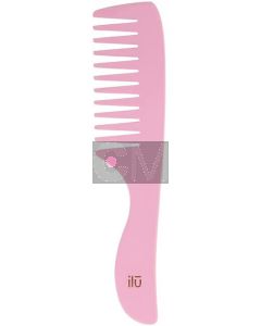 ILU Peigne en Bambou Pink Flamingo - Antistatique et Écologique