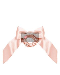 Invisibobble Bowtique Ballerina Bow - Chouchou Élastique en Velours Rose avec Nœud