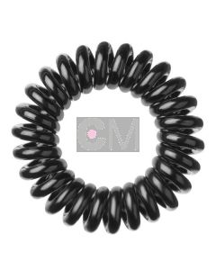 Invisibobble Power True Black - Élastique Spirale Extra Fort pour Cheveux Épais