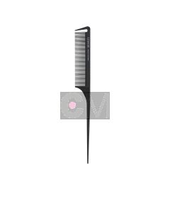Lussoni Lift Tail Comb 214 - Peigne à Crêper avec Fourche 5 Dents en Acier Inoxydable