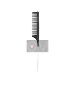 Lussoni Pin Tail Comb 300 – PeigneQueue de Rat Professionnel à Mèche Métallique