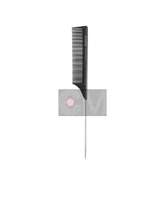 Lussoni Pin Tail Comb 302 - Peigne Queue Professionnel Acier Inoxydable