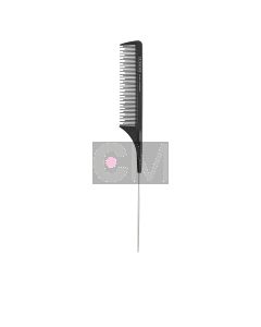 Lussoni Pin Tail Comb 304 - Peigne à Queue Métallique de Précision