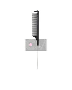 Lussoni Pin Tail Comb 306 - Peigne à Queue Métallique Antistatique Professionnel