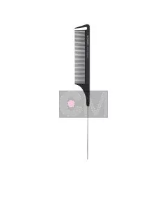 Lussoni Pin Tail Comb 306 - Peigne à Queue Métallique Antistatique Professionnel