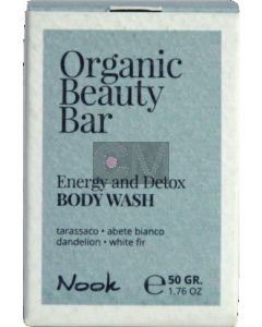 NOOK Organic Beauty Bar ENERGY AND DETOX BODY WASH - Savon Solide Énergisant et Détoxifiant