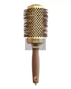 Olivia Garden Expert Blowout Shine 55/70 mm Or & Marron - Brosse Ronde Professionnelle