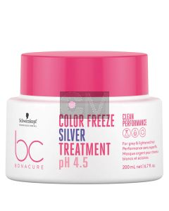 Schwarzkopf BC Color Freeze Silver Treatment 200ml - Soin Pigmenté Anti-Jaunissement