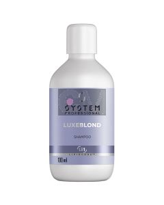 System Professional LuxeBlond Shampoo 100ml - Shampooing Anti-Reflets Jaunes pour Cheveux Blonds