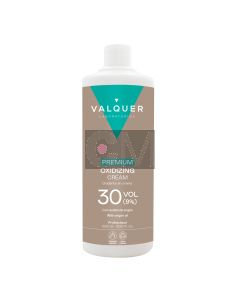 VALQUER Révélateur Oxydant Premium 30 Vol (9%) 1000 ml – Émulsion Crème Enrichie à l'Huile d'Argan