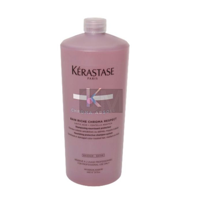 Kérastase Chroma Absolu Bain Riche Chroma Respect 1000ml - Shampoing Protecteur Cheveux Colorés