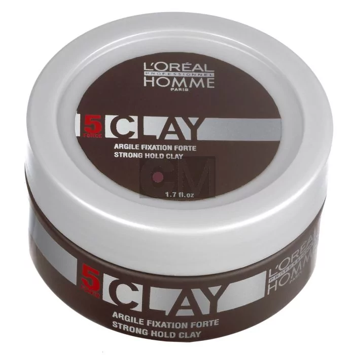 L'Oréal Professionnel Coloration Men Clay 50ml - Pâte Coiffante Fixation Forte