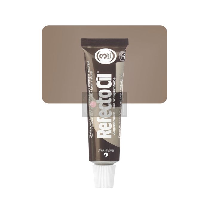 Refectocil Teinture pour Cils Brun Naturel 3 - Coloration Professionnelle Longue Durée